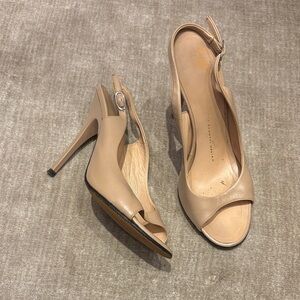 Giuseppe Zanotti Nude Slingback Heels